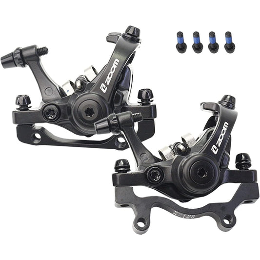 GZOSC ZOOM bicycle disc brake caliper pulling mechanical mountain road MTB bike mechanical caliper disc brake cycling component parts replacement accessory aluminum alloy front and rear set