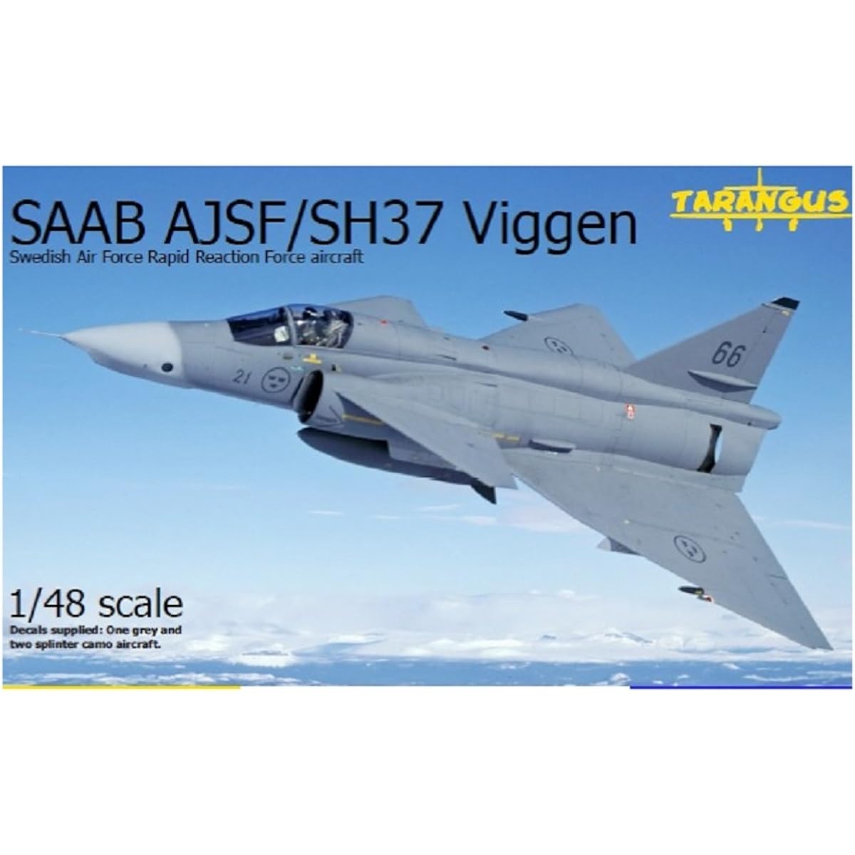 Talangus 1/48 Swedish Air Force Saab AJSF/SH37 Bigen Emergency Response Force Plastic Model TGSTA4808
