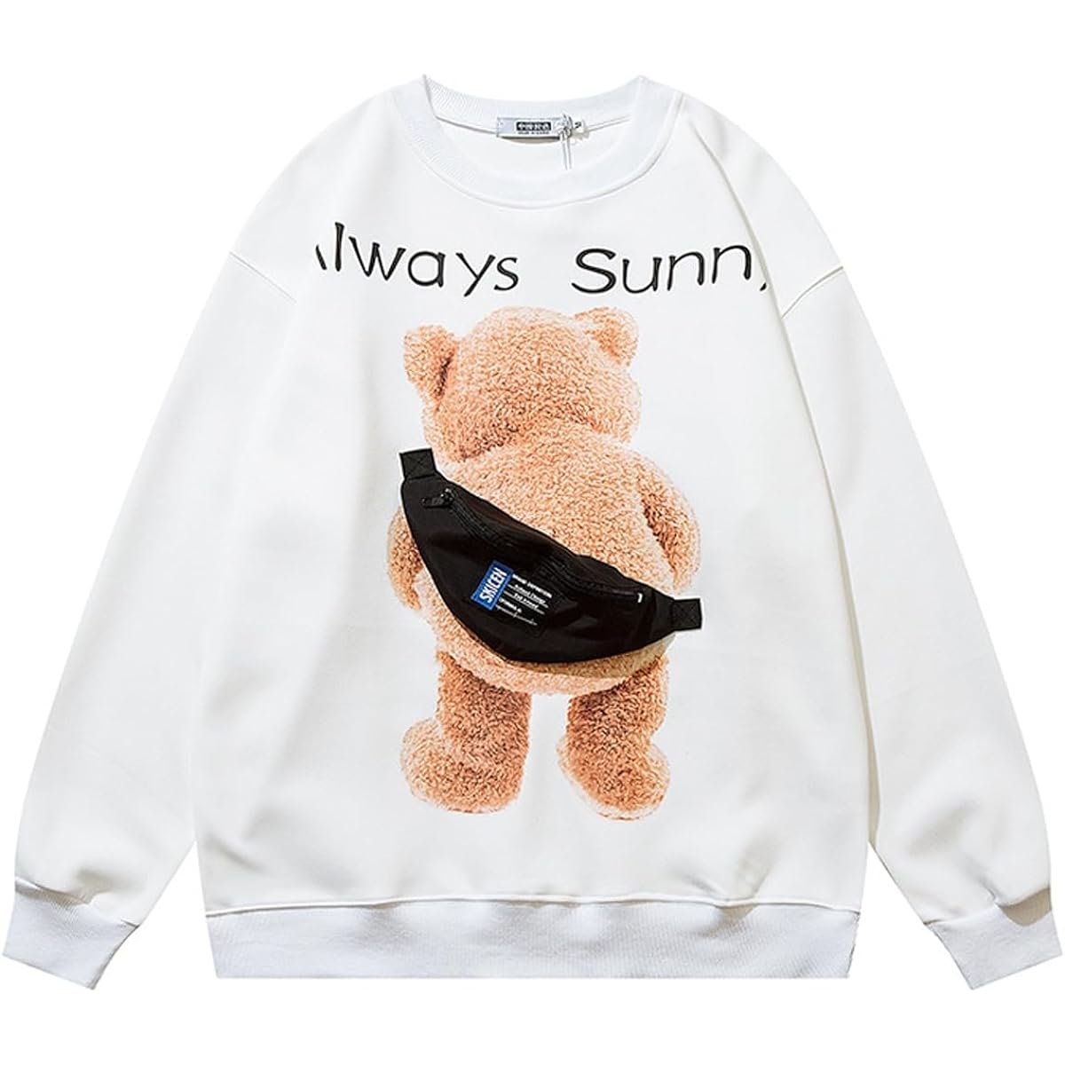 [Be Romance] Sweatshirt, Large Size, Cute, Women's, Korean, Oversized Hoodie, Long Sleeve, Bear, Pocket Replacement, Includes Pouch, Stylish, Cute, Loose, Men's, Women's