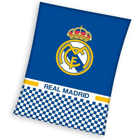 Real Madrid Throw Blanket Official Fleece Blanket (43"x55", 110cmx140cm)
