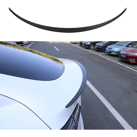 THINSGO TESLA model Y mat real carbon fiber fiber spoiler trunk lip spoiler wing (mat)