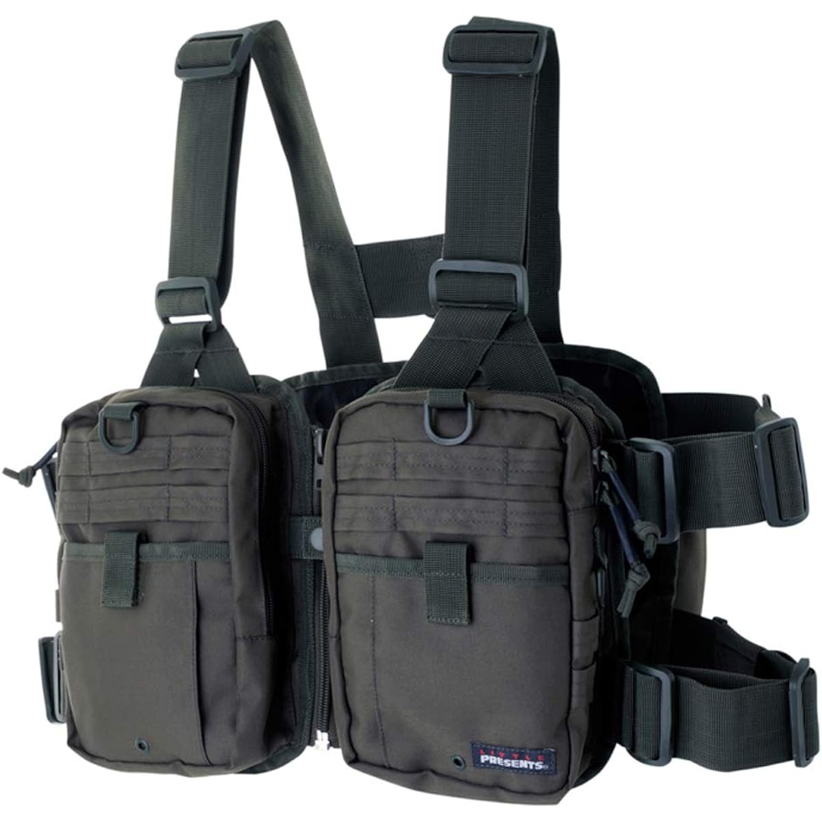 LITTLE PRESENTS Strap Vest Neo V-23 Olive Free