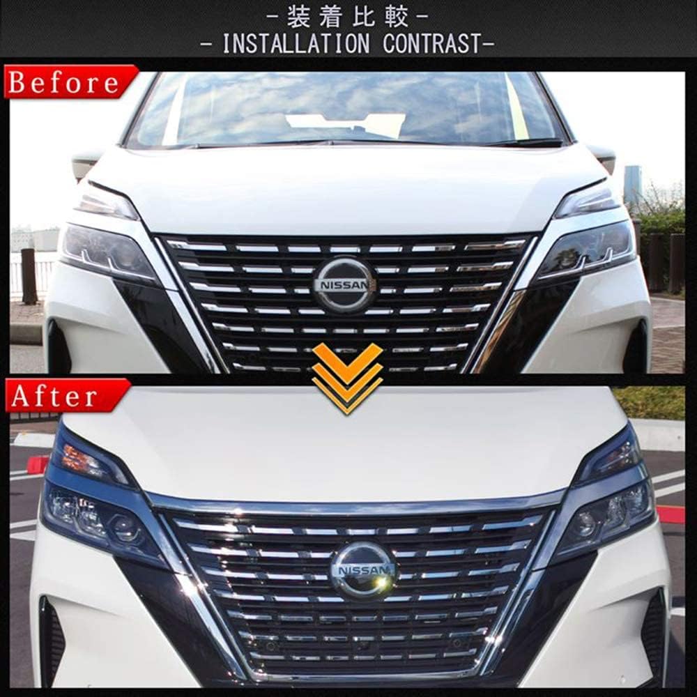 [ECO-FP] Nissan Serena c27 Hood Garnish, Exterior Parts, Custom Parts, Front Grille, Front & Rear Support, E-POWER G X S, Highway Star Protector, Rider Mirror Surface, Chrome, Plated, Dress Up Parts, Genuine Compatible, Aero Accessories
