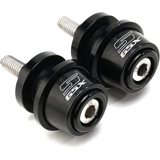 Motorcycle Swing Arm Bobbin Spool For Suzuki GSXS750 GSXS1000 F-ABS GSXS 750 1000 125 150 Motorcycle Accessories CNCM8 Swing Arm Spool Slider Stand Screw (Color : Black)