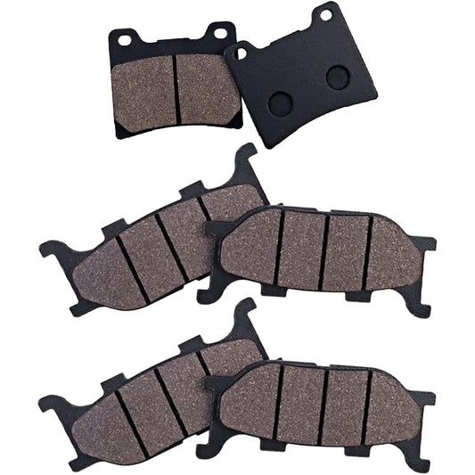 Cyleto Front and Rear Brake Pads for YAMAHA XVS 1100 XVS1100 Dragster/Dragster Classic 1999 2000 2001 2002 2003 2004 2005 2006