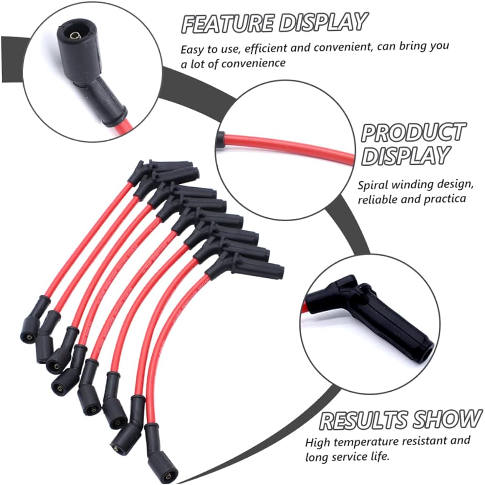 VINTORKY 8 Spark Plug Wire Auto Spark Plug Wire Auto Wire