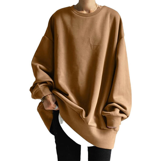 [Grexiull] Women's Sweatshirt, Hoodie, Long Sleeve, Casual, Stylish, Large Size, Comfortable, Korean, Mix-and-match, Soft, Loose, Going out, Cute, Covers your body shape, Commuting, Autumn, Spring