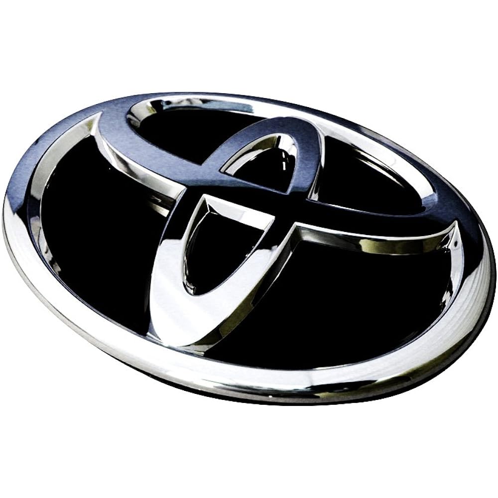 SecondStage Toyota Voxy 80 series emblem change kit from N mark to T mark plated emblem/piano black base/T209BLK