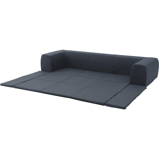 Seltan Sofa Cover JOUIR Exclusive Denim Style Indigo Blue Low Sofa JOUIR M Size D682a-612DBL