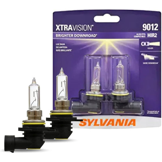 Sylvania -9012 Xtravision -High -performance halogen headlight valve high beam low beam fog replacement valve (2 light bulbs)