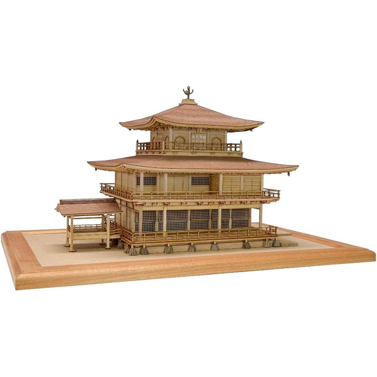 Woody Joe 1/75 Rokuonji Kinkaku Shiraki Wooden Model Assembly Kit