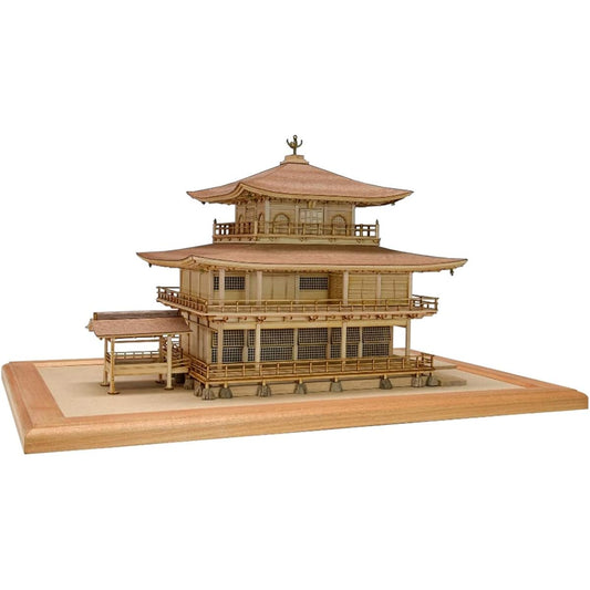 Woody Joe 1/75 Rokuonji Kinkaku Shiraki Wooden Model Assembly Kit