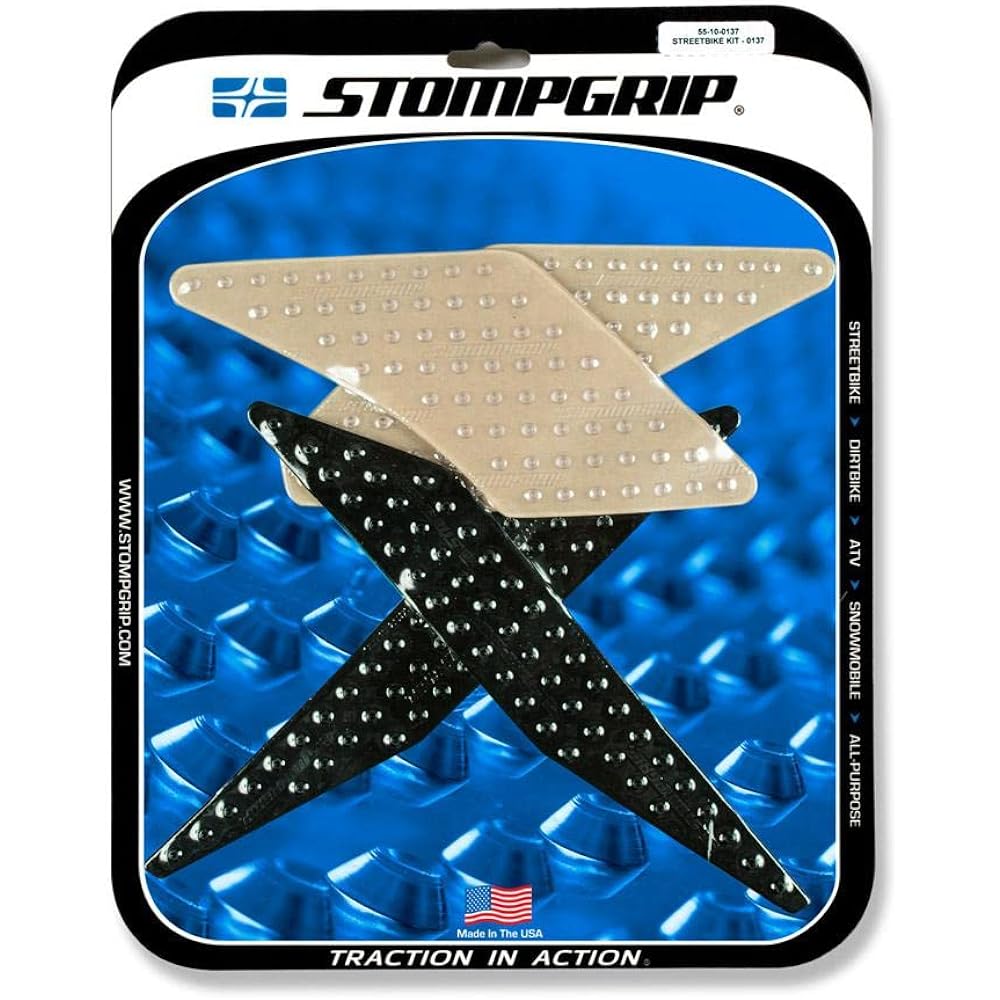 STOMPGRIP Traction Pad Tank Kit VOLCANO Black Z125 PRO 17 55-10-0137B