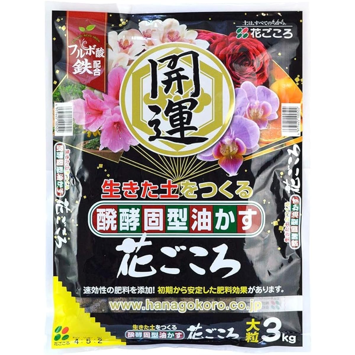 [Case sales] Hanagokoro Aburakasu Good Luck Large 3kg x 6