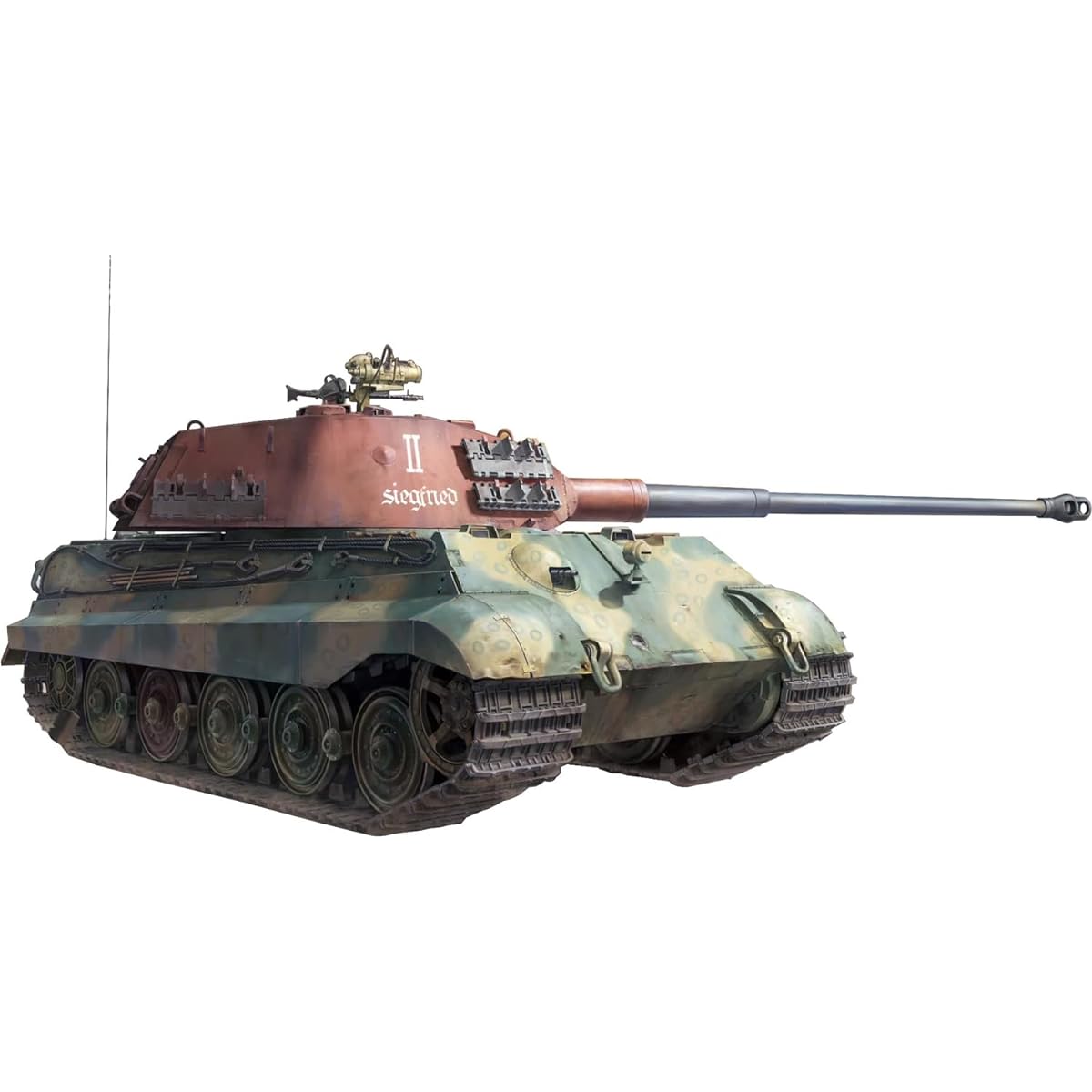 Tacom 1/35 German King Tiger Sd.Kfz.182 Porsche turret/105mm KwK 46 L/68 2in1 plastic model TKO2178