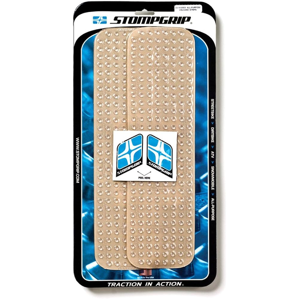STOMPGRIP Traction Pad Universal 108x394mm STRIPS VOLCANO Clear 44-10003