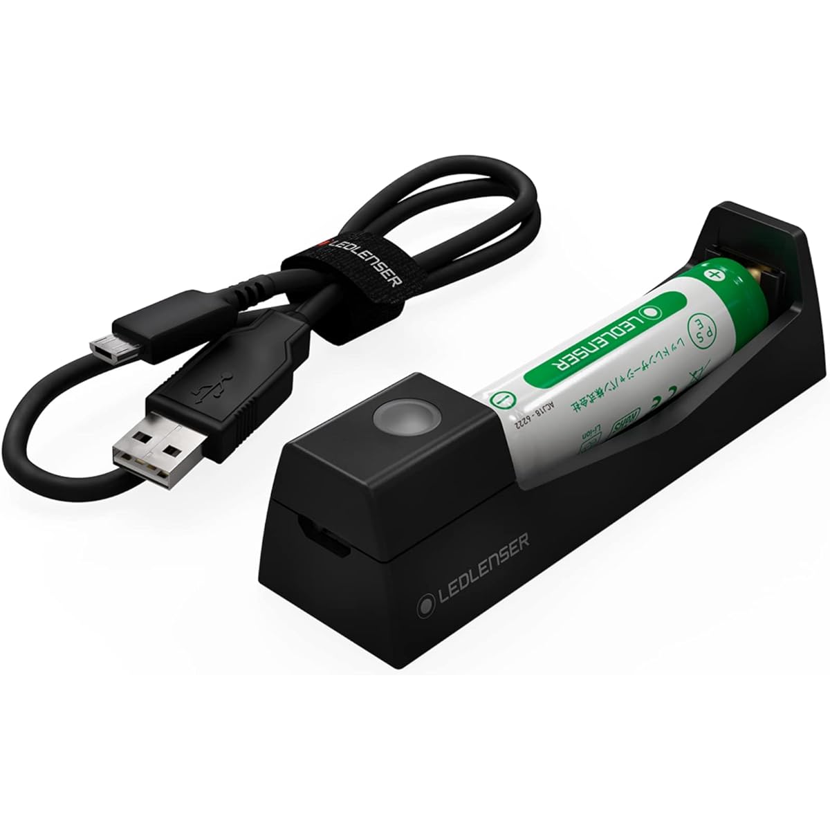 Ledlenser Battery & Charger Set for MH3/MH4/MH5 USB Rechargeable [Genuine Japanese Product]