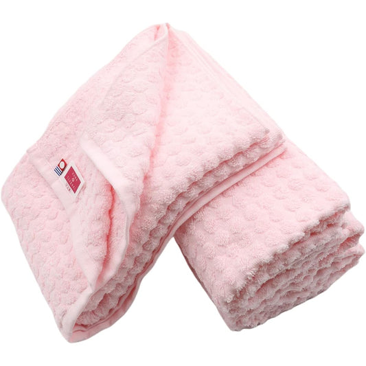 Imabari Towel Brand Certified Hanatsubaki Terry Petit Bonbon Imabari Towel Domestic Bath Towel Set of 3 Directly Sold by a Long-established Towel Manufacturer 60 x 120cm Quick Dry Lightweight Thin Super Absorbent Light Pink