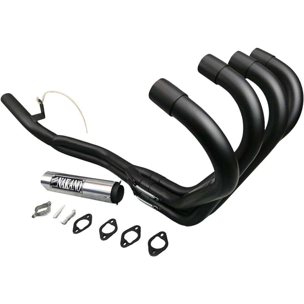 Zephyr 400 muffler /50.8π Zephyr χ Z400FX Z400GP ZR400C ZR400G Ganimata 4-2-1 DJ Australia NAKANO kawasaki Kawasaki (Nakano Iles Black)