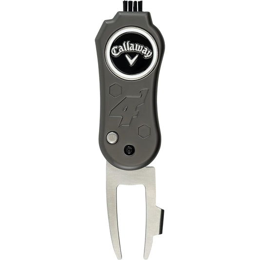 Callaway 4-in-1 Blade Divot Repair Tool Black Switchblade 4 Function Golf Divot Tool