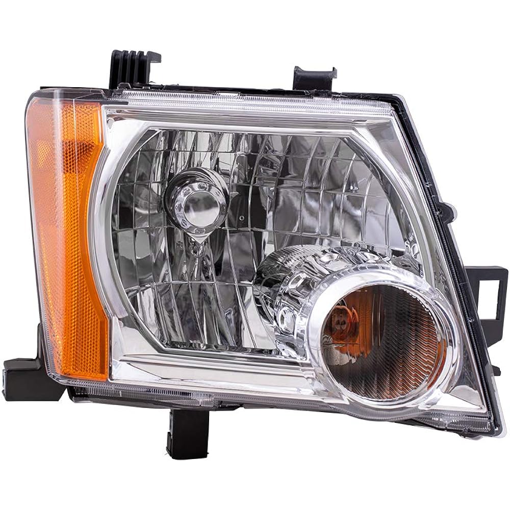 Autoandart replacement Pair Set Halogen Combination Headlamp Headlight Chrome Besel 05-15 Xterra 26060EA025 26010EA025