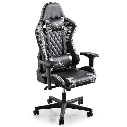 CYBER-GROUND Gaming Chair Freedom 4D Armrest Reducing Elbow Strain Reclining Desk Chair 68800000(69104)