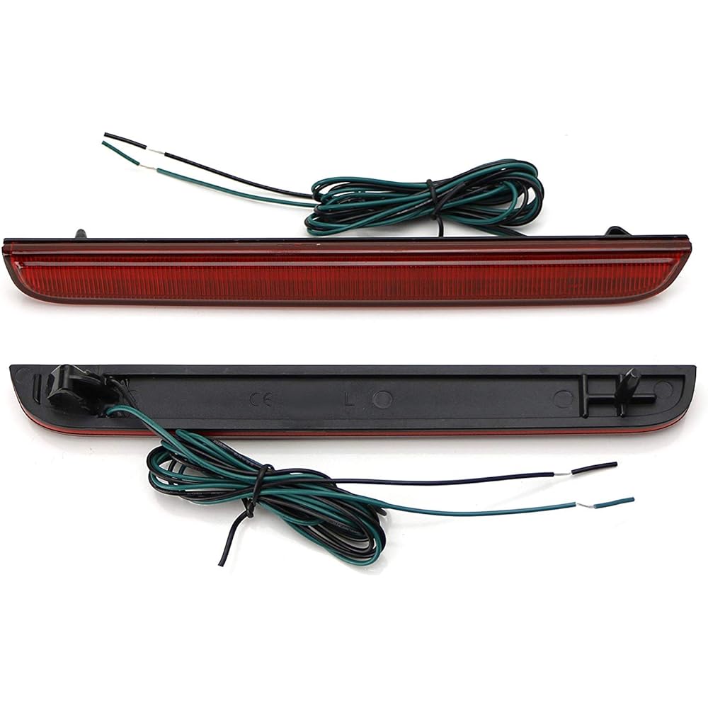 IJDMTOY Red Lens 40-SMD Full LED Rear Bumper Reflector Light Kit compatible with DODGE CHALLENGER or function as a rear foglight