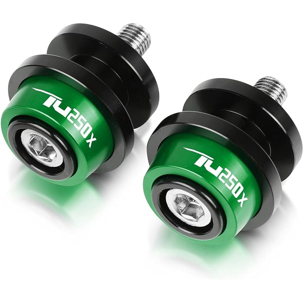 Motorcycle Swing Arm Spool Slider Motorcycle Swing Arm Slider Spool Stand Screw for Suzuki TU250X 2009 2010 2011 2012 2013 2014-2018 2019 2020 2021 (Color: Green)