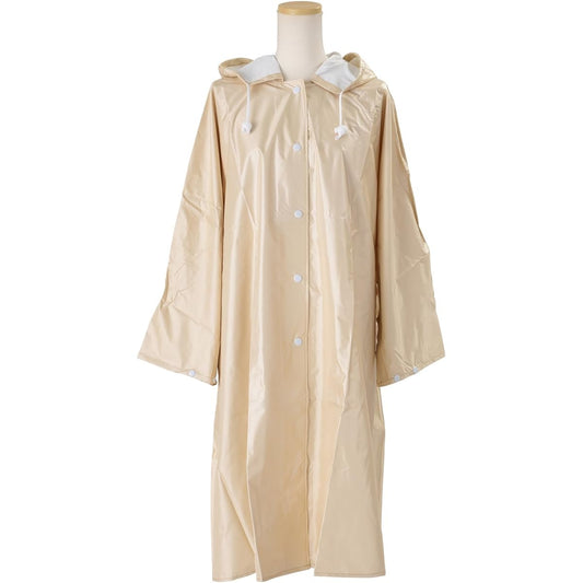 Kinkame Amic Poncho Made in Japan 11 Colors Rain Poncho Gold L (Free) Waterproof 2.5 Layer Water Stop Tape K9300-GL-F
