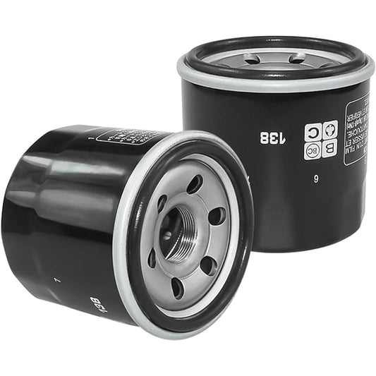 Motorcycle Oil Filter S/UZU-KI Eiger LTF400 King Quad LTF 400 F 02-19 Quadrunner LTF500 LTF 500 Vinson LTF500F 98-07 (Color: 2pcs)