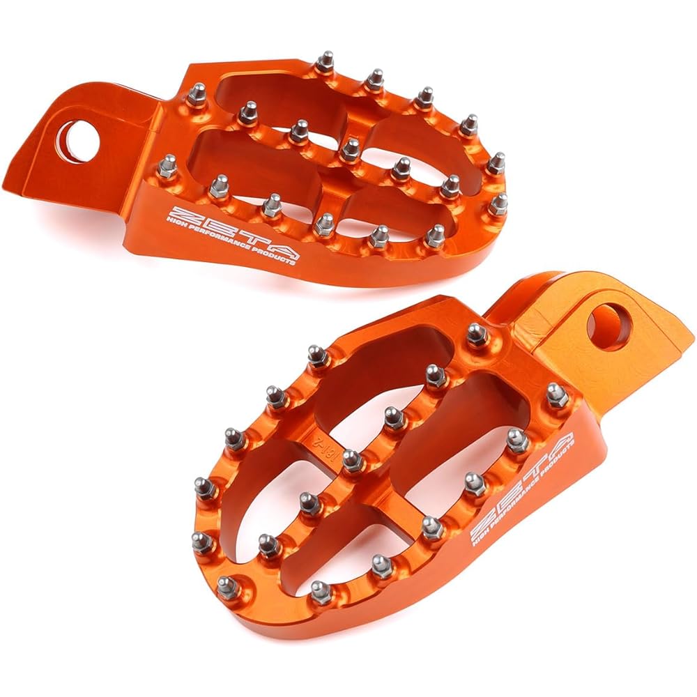 ZETA Aluminum Footpeg Orange KTM SX/SX-F/EXC/EXC-F/XC/XC-F/FREERIDE/ADV HQV BETA X-TRAINER…etc ZE93-1817