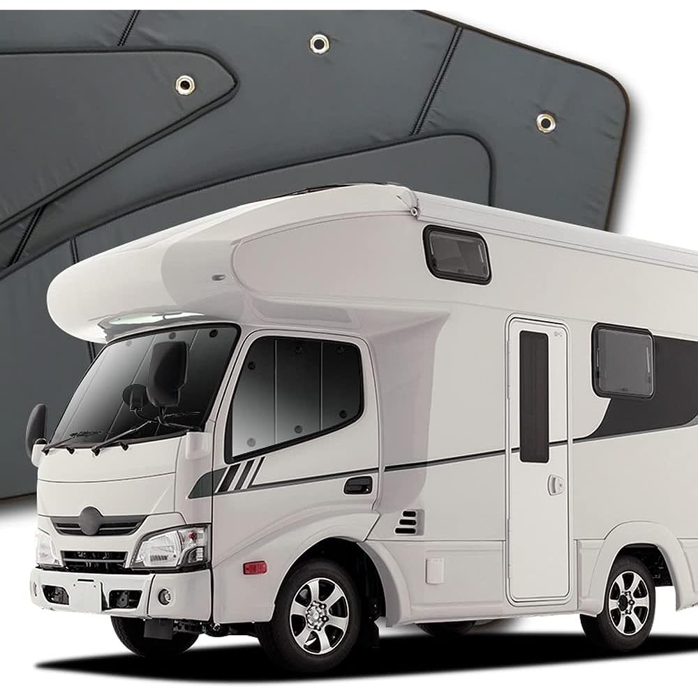 Camroad/Dyna Cargo Y200 Series Standard Width [H11.05~] Curtain Sunshade Sleeping in Car Goods Privacy Sunshade for Front "01s-a062-fu"