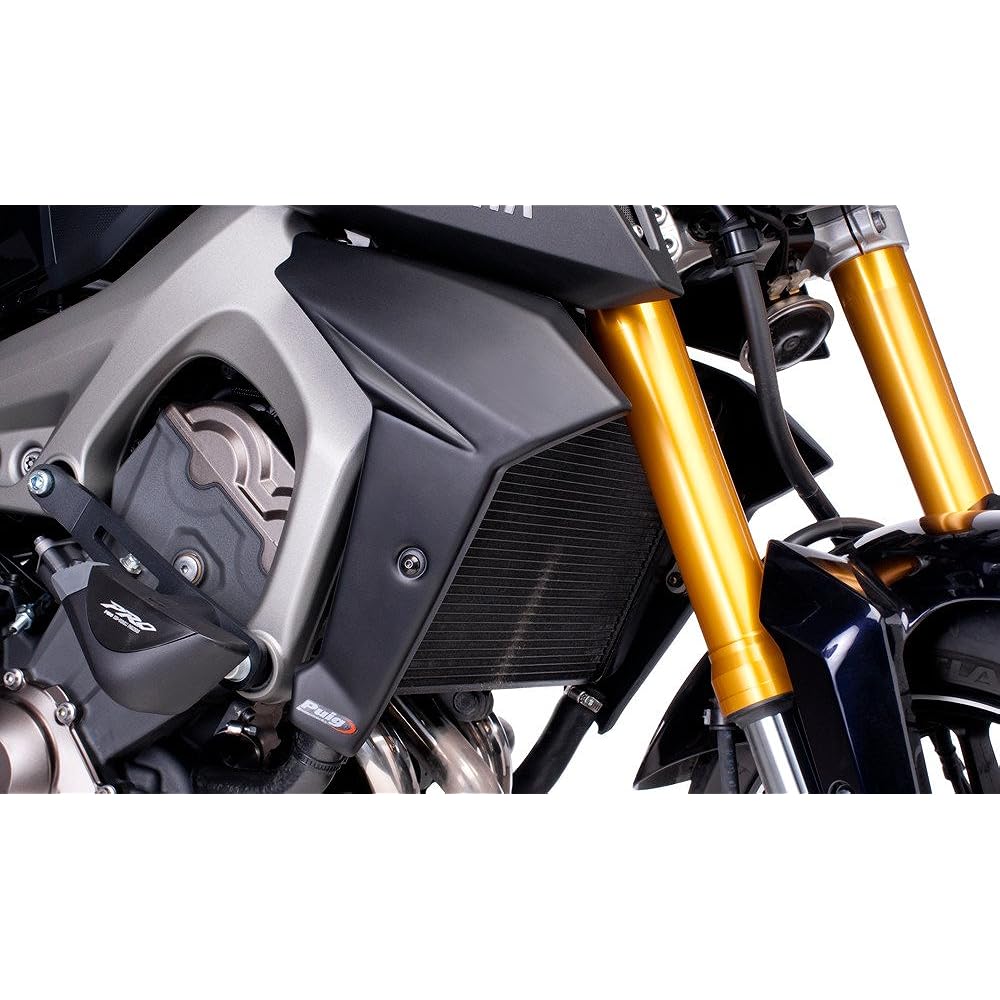 Puig Radiator Cover (RADIATOR-COVER) Black YAMAHA MT-09 (13-15) puig-6880J