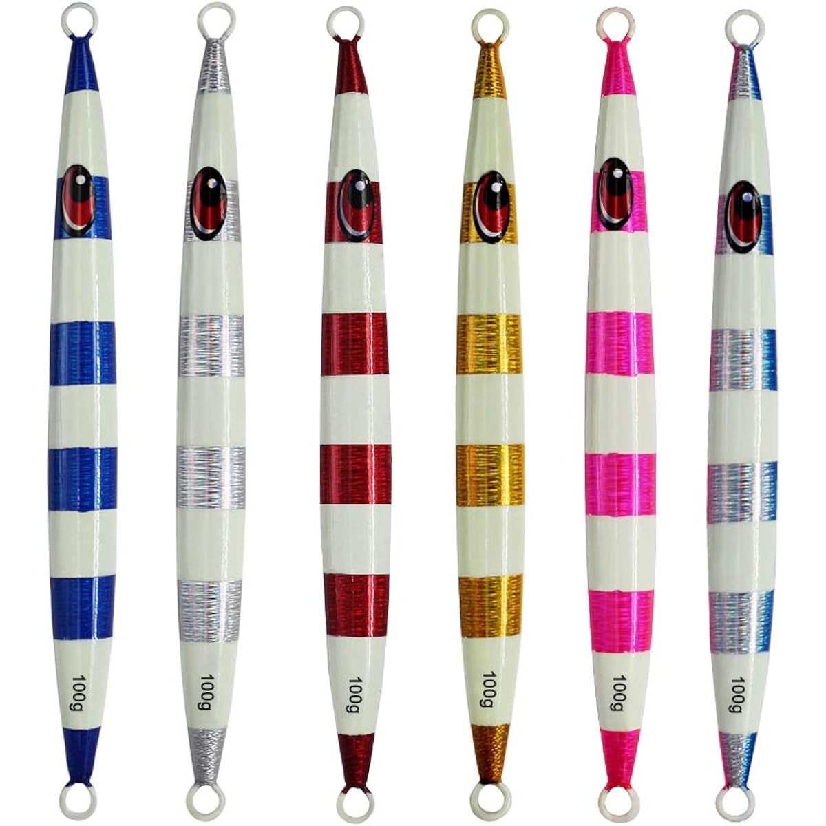 Megumi\Ethan Metal Jig 100g/120g/150g/200g/300g/400 Lure Set Sinking Fishing Lure Hard Lure Sea Fishing Boat Fishing Fishing Gear Set of 6