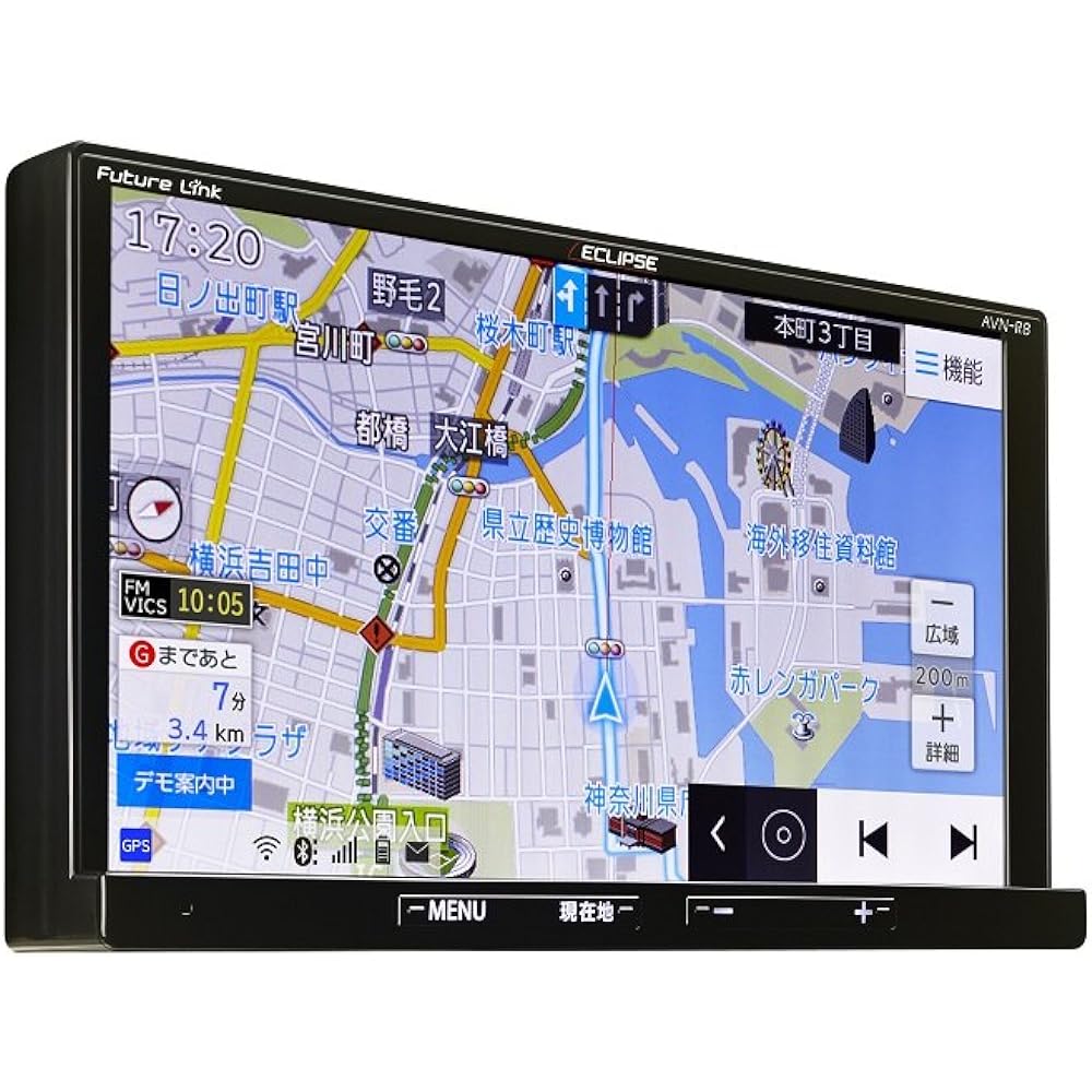 DENSO TEN Car Navigation ECLIPSE R Series AVN-R8 7 Type Free Map Update Full Seg/VICS WIDE/SD/CD/DVD/USB/Bluetooth/Wi-Fi