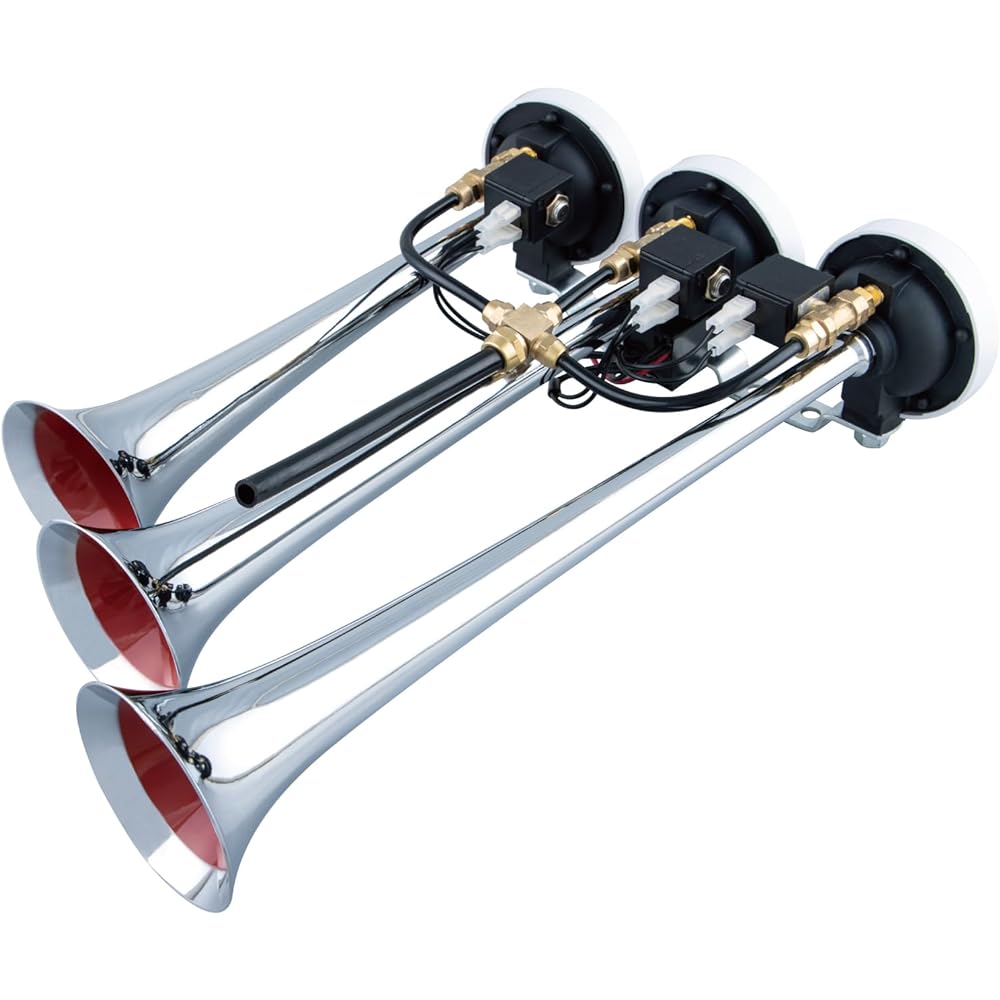 JET INOUE Triple Electro Horn 24V505890 Silver