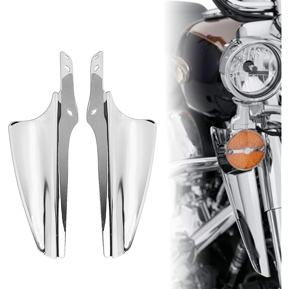 YHMTIVTU Front Fork Mount Wind Deflector for Harley Touring Road King