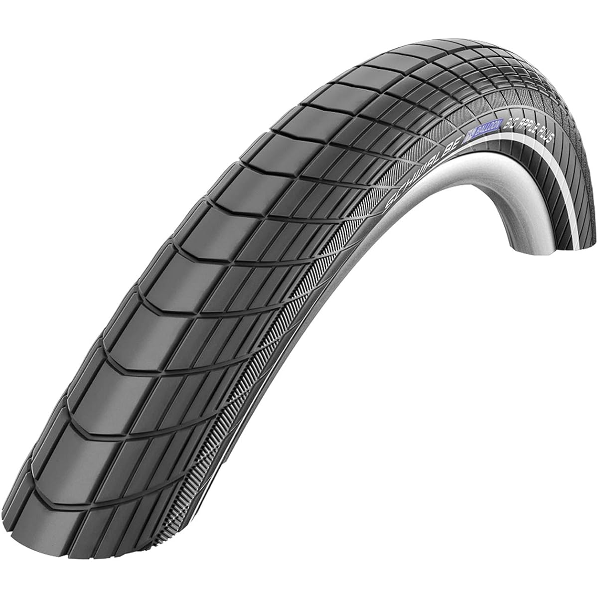 SCHWALBE [Genuine Product] Big Apple 18x2.00 Black Reflex Clincher Tire [Urban/Balloon Bike/City Riding]