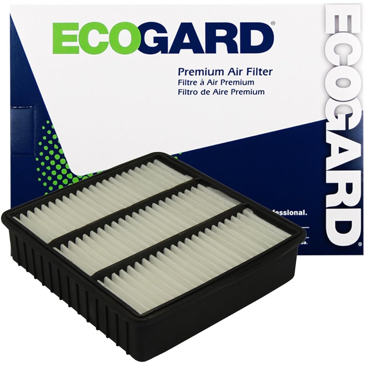 ECOGARD XA5244 Premium Engine Air Filter Mitsubishi Lancer 2.0L 2002-2007, Outlander 2.4L 2003-2006, Mirage 1.8L 1997-2002, Mirage 1.5L 1997-2002, Lancer 2.4L 2004-2006