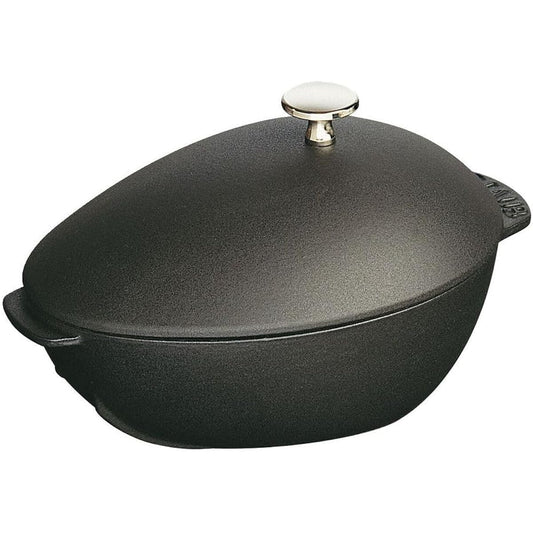 staub "Mussel Pot Black 25cm" Enamel Casting Pot [Authorized Japanese Product] Mussel Pot 40509-494