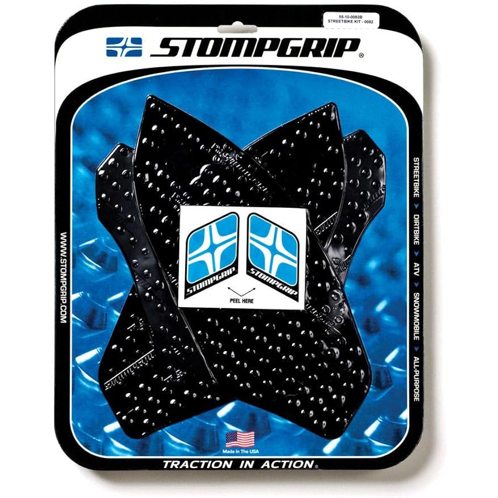 STOMPGRIP 55-9003B S1000RR (09-12) Traction Pad Tank Kit VOLCANO Black