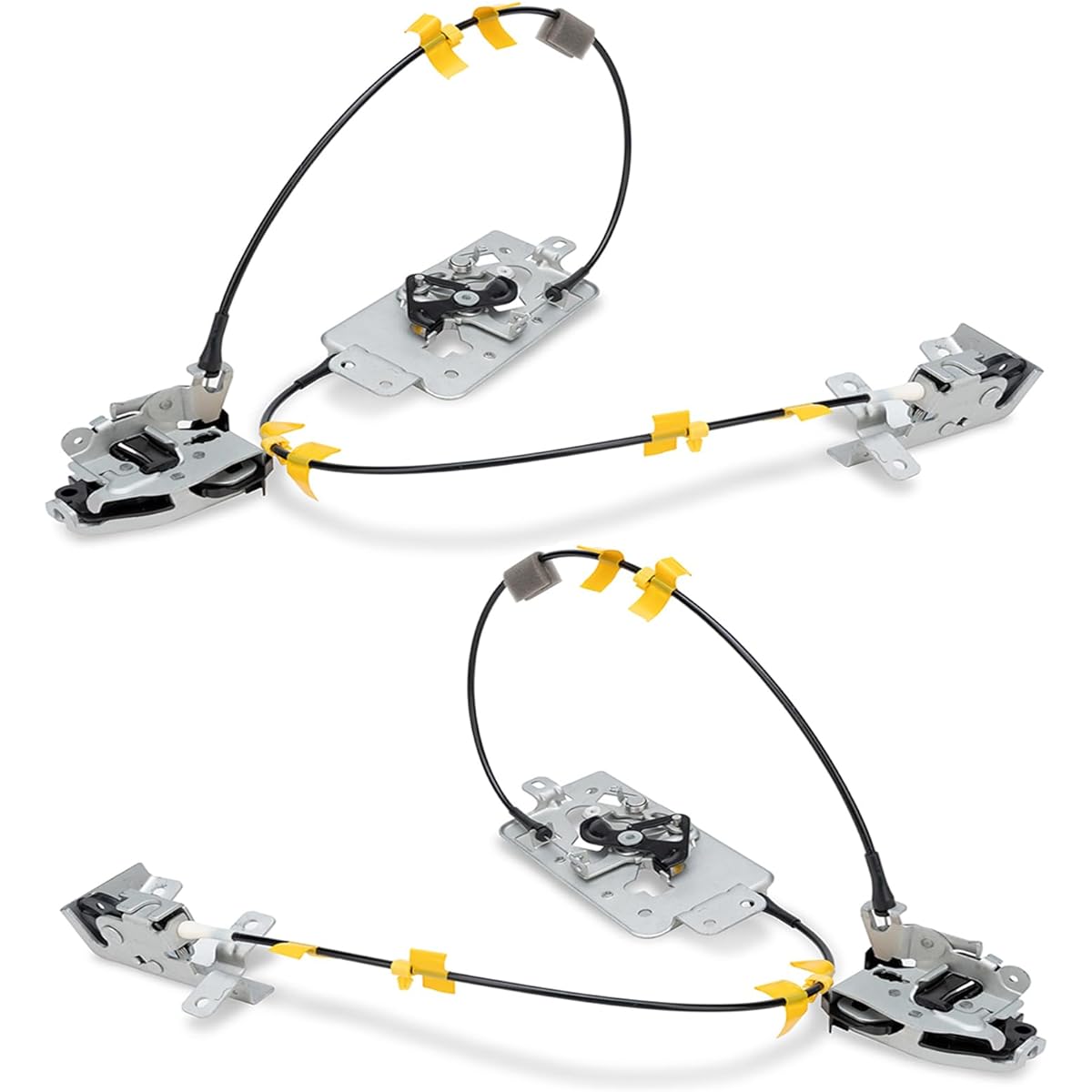 WeileITE 8L3Z18264A01B/8L3Z18264A01b Rear left driver and right assistant seat side door lock latch cable assembly set F150 EXTENDED CAB 2004-2008 compatible 6L3Z18264A01B/6L3Z18264A00B Replacement