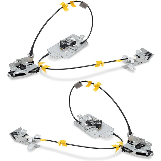 WeileITE 8L3Z18264A01B/8L3Z18264A01b Rear left driver and right assistant seat side door lock latch cable assembly set F150 EXTENDED CAB 2004-2008 compatible 6L3Z18264A01B/6L3Z18264A00B Replacement