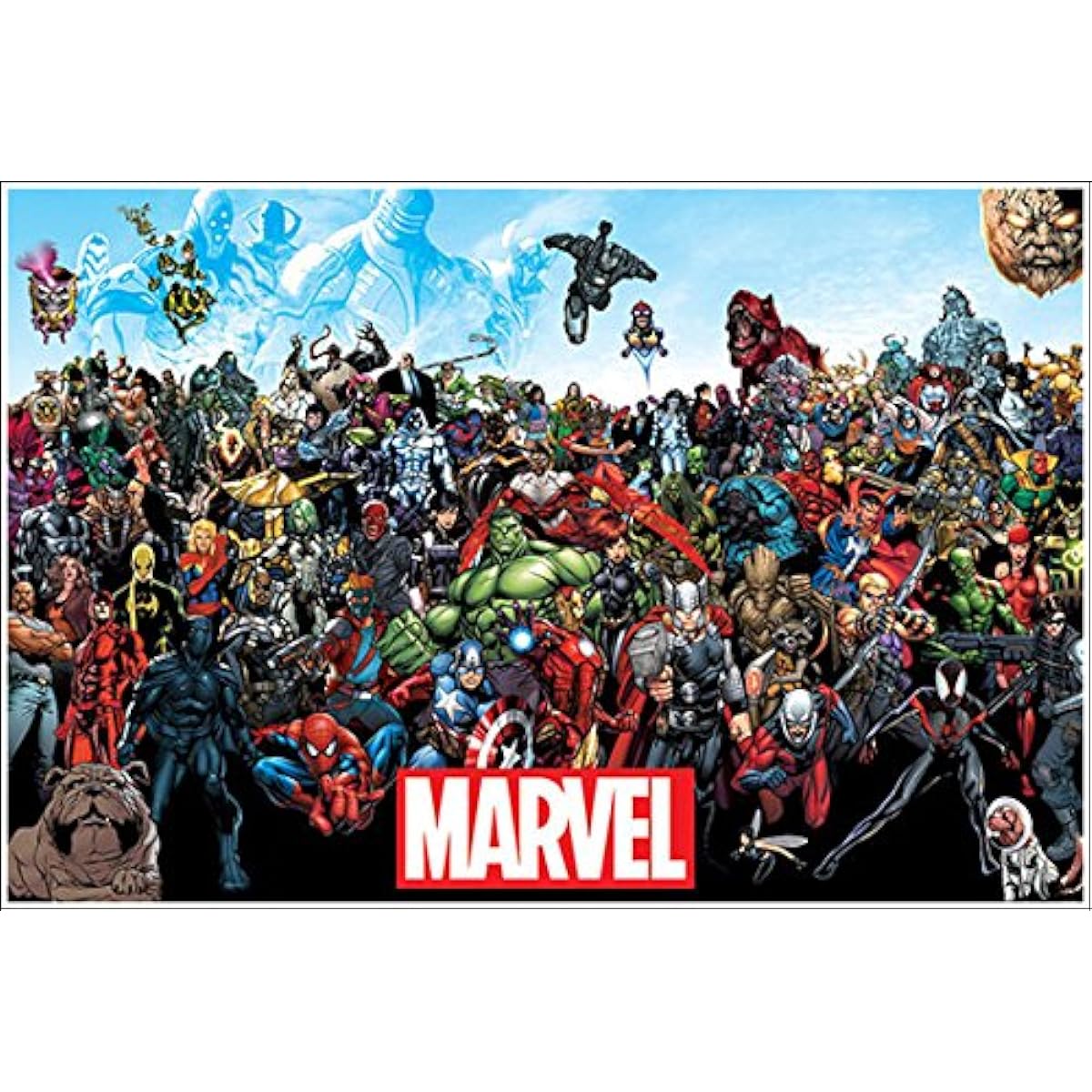 Poster Marvel Universe + Aluminum Frame (White) Set FF-5184W