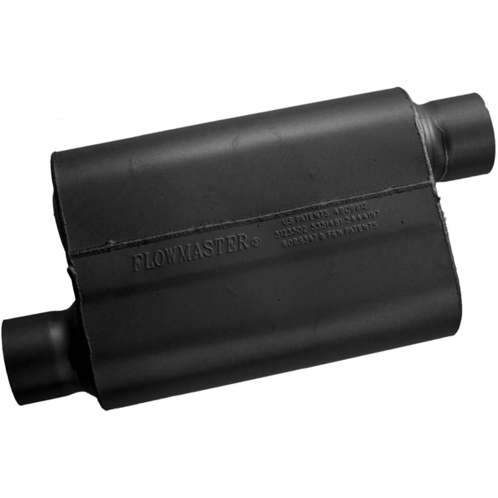 FlowMaster 43043 40 Series Muffler -3.00 Offset in / 3.00 Offset out -Agrecess black