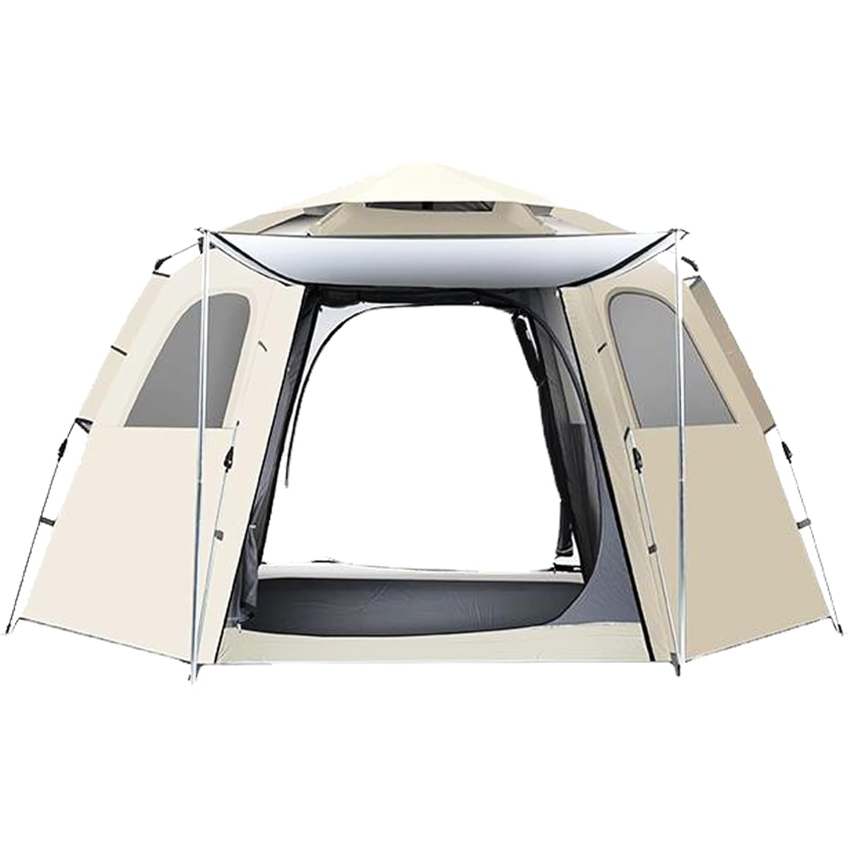 UKGlamping Tent One Touch Tent for 2-4 People Easy Tent Fast Open without Building Tent Lightweight and Tent Waterproof Windproof Breathable Shade Easy and Easy Camping Suitable for Family Travel Season