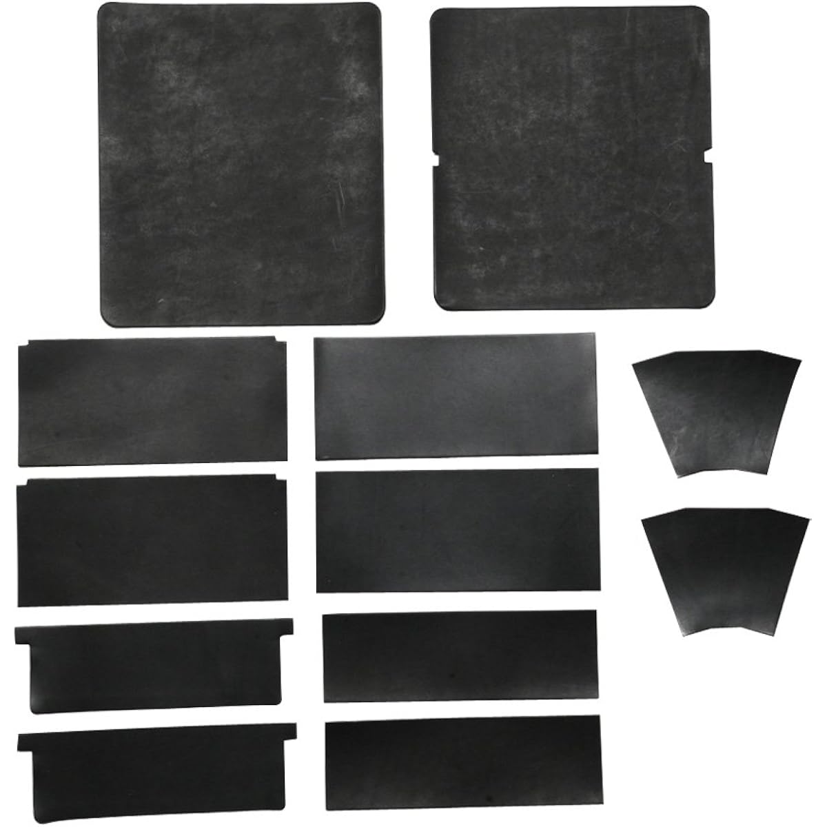 LeatherCraft.jp LC M Round Zipper Long Wallet Kit Saddle Leather Standard Black