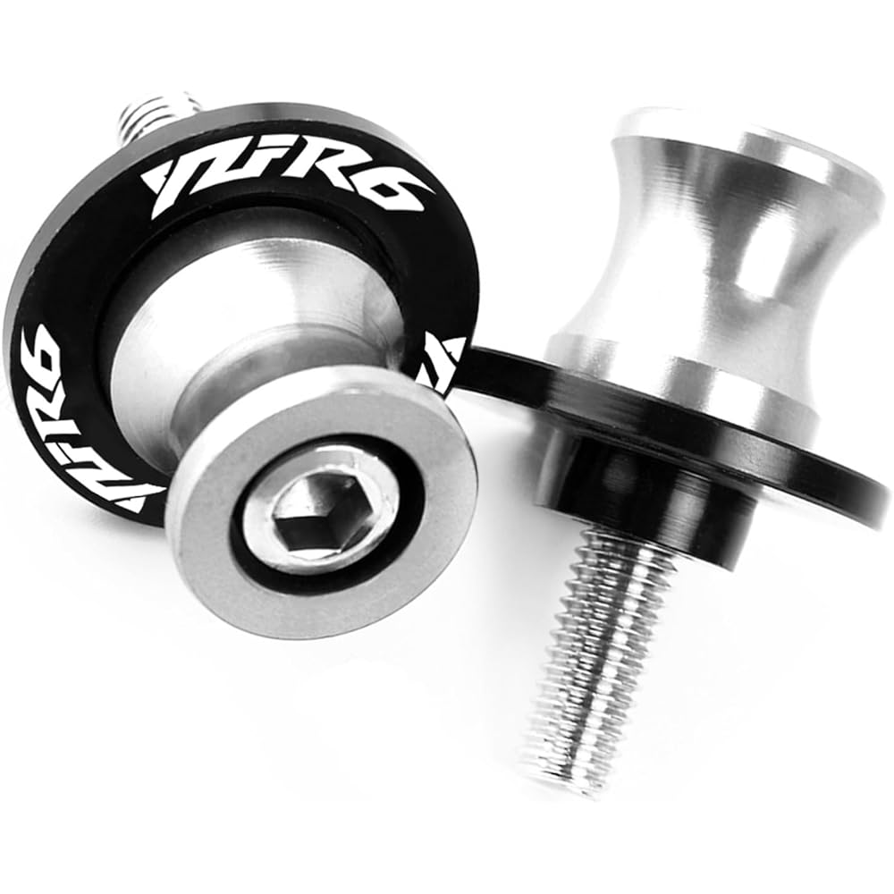 Motorcycle Swing Arm Spool Slider FOR Y-am-ah-a YZF R6 1999 2000 2001 2002 2003 2004 2005 2007-2016 2008 2009 Swing Arm Slider Spool Paddock Stand Bobbin Swing Arm (Color : F)