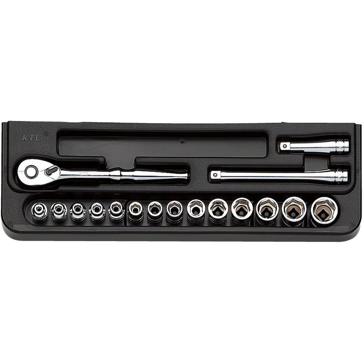 Kyoto Machinery Tools (KTC) Socket Wrench Set TB214 Drive Angle: 6.3mm 17 points 1 set