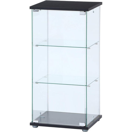 Fuji Boeki Collection Case Figure Case 3 Tiers Width 42.5 x Depth 36.5 x Height 86 cm Black Tempered Glass Full Glass Assembly Product Clear 98881